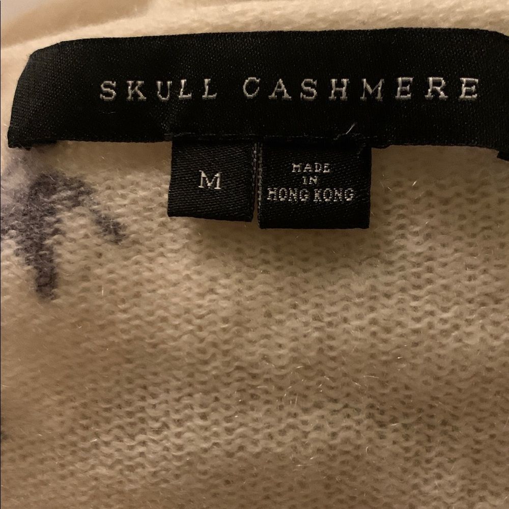 Skull Cashmere Zane Palm 100% Cashmere Sweater size M - Picture 7 of 11